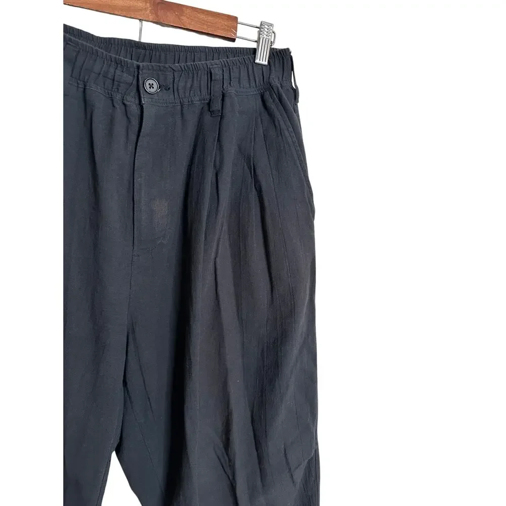 Thing Fabrics Made in Japan Cotton Balloon Pants Black Mens Small